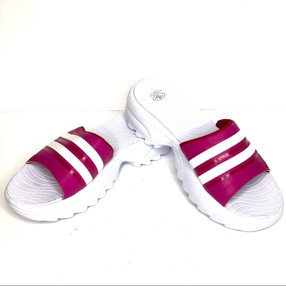 SINTETICO Womans platform slide on sandal shoes